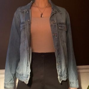 light wash denim jacket